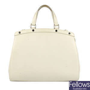 LOUIS VUITTON - white Epi Brea handbag.