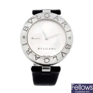 BULGARI - a lady's stainless steel B.zero1 wrist watch.