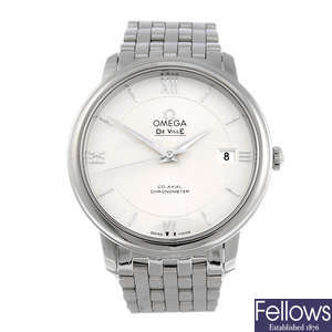 OMEGA - a gentleman's stainless steel De Ville Co-Axial bracelet watch.