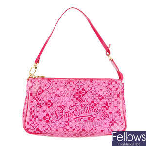 LOUIS VUITTON - a Cosmic Blossom Pochette Accessories Rose handbag.