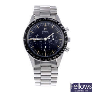 OMEGA - a gentleman's stainless steel Speedmaster 'Ed White' chronograph bracelet watch.