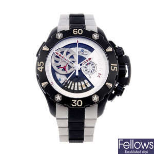 ZENITH - a gentleman's titanium Defy Xtreme El Primero chronograph bracelet watch.