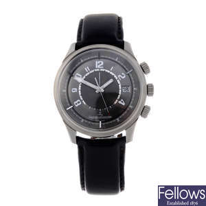 JAEGER-LECOULTRE - a gentleman's stainless steel AMVOX wrist watch.