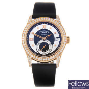 ARMAND NICOLET - a lady's 18ct rose gold M03 wrist watch.