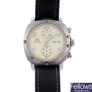 CHRONOSCOPIA - a gentleman's stainless steel chronograph wrist watch.