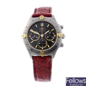 BREITLING - a mid-size stainless steel Callisto Chrono chronograph wrist watch.