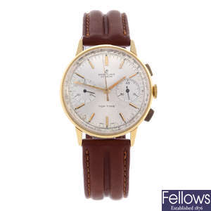 BREITLING - a gentleman's bi-colour Top Time chronograph wrist watch.