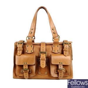 MULBERRY - an oak leather Roxanne handbag.