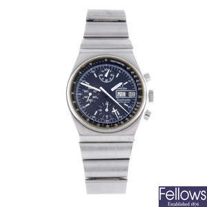 OMEGA - a gentleman's stainless steel Speedmaster Mark IV chronograph bracelet watch.