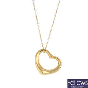 TIFFANY & CO. - an 'Open Heart' pendant, by Elsa Peretti for Tiffany & Co.