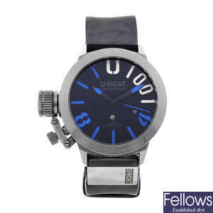 U-BOAT - a limited edition gentleman's stainless steel U-1001 wrist watch.