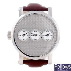 OTIUM - a gentleman's stainless steel Trigulateur wrist watch.