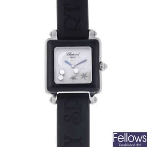 CHOPARD - a limited edition lady's bi-material Happy Sport 'Be Happy 2' wrist watch.