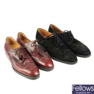 AUBERCY - two pairs of gentlemen's bespoke shoes.