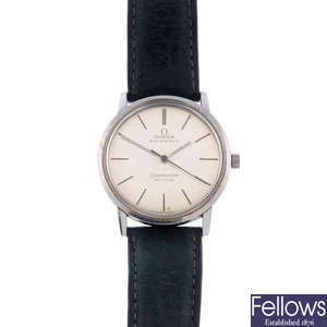 OMEGA - a gentleman's stainless steel Seamaster De Ville wrist watch with a Longines wrist watch.