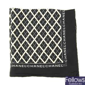 CHANEL - a small silk scarf.