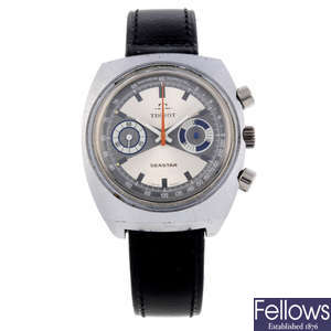 TISSOT - a gentleman's stainless steel Seastar chronograph wrist watch.
