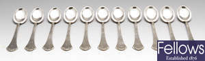 A selection of Danish silver flatware.
