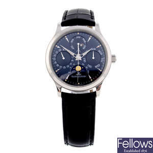 JAEGER-LECOULTRE - a limited edition gentleman's platinum Master Control wrist watch.