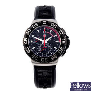 TAG HEUER - a limited edition gentleman's Formula 1 'Kimi Raikkonen' chronograph wrist watch.
