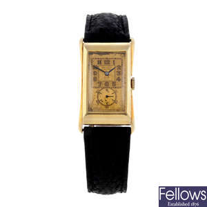 ROLEX - a gentleman's yellow metal Prince wrist watch.