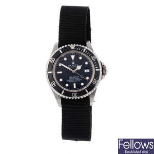 ROLEX - a gentleman's stainless steel Oyster Perpetual Date Sea-Dweller wrist watch.