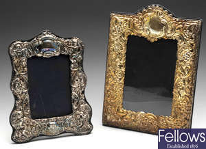 Two modern silver mounted photograph frames.