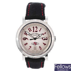 CUERVO Y SOBRINOS - a limited edition gentleman's stainless steel Torpedo Tour de EspaÃ±a wrist watch.