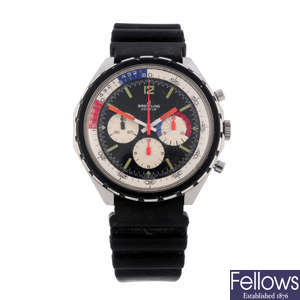 BREITLING - a gentleman's stainless steel Co-Pilot Yachting chronograph wrist watch.