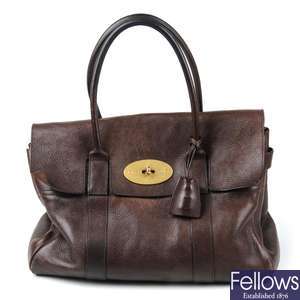 MULBERRY - a brown Bayswater handbag.