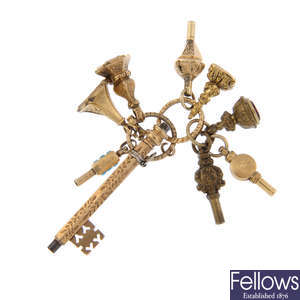 A selection of fobs and watch keys.