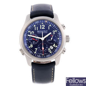 BREMONT - a gentleman's stainless steel ALT1-P chronograph wrist watch.