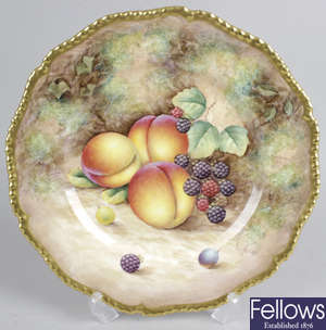 A Royal Worcester porcelain cabinet plate.