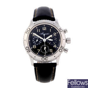 BREGUET - a gentleman's stainless steel Type XX Aeronavale chronograph wrist watch.