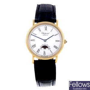 CHOPARD - a mid-size 18ct yellow gold Luna D'oro Moon Phase wrist watch.