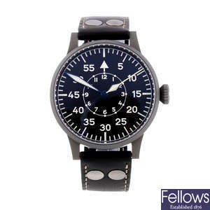 LACO - a gentleman's stainless steel Flieger wrist watch.