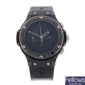 HUBLOT - a gentleman's bi-material Big Bang Black Carat chronograph wrist watch.