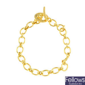 LINKS OF LONDON - an 18ct gold bracelet.