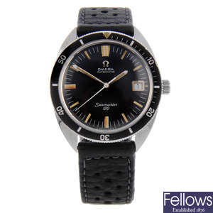 OMEGA - a gentleman's stainless steel Seamaster 120M wrist watch.