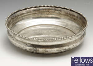 A Portuguese silver bowl.