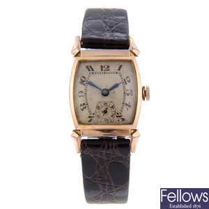 BULOVA - a gentleman's gold plated wrist watch with a La Salle wrist watch.