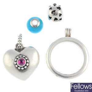 A selection of designer jewellery.