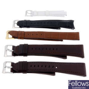 RAYMOND WEIL - a group of twelve assorted watch straps.