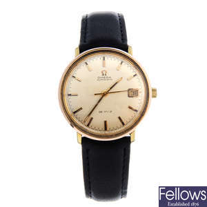 OMEGA - a gentleman's gold plated De Ville wrist watch with a Michael Kors bracelet watch. 