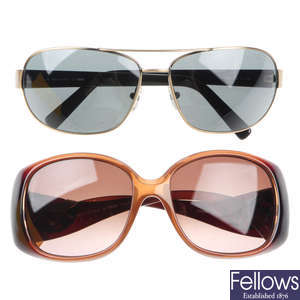 FENDI - two pairs of sunglasses. 