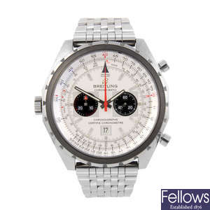 BREITLING - a gentleman's stainless steel Chrono-Matic chronograph bracelet watch.