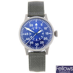 LACO - a gentleman's stainless steel Leipzig Blau Stunde wrist watch.