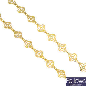ILIAS LALAOUNIS - an 18ct gold necklace.