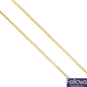 CHOPARD - an 18ct gold necklace.