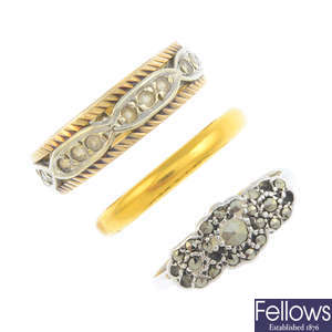 A selection of jewellery items and components.